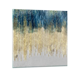 Quadro em vidro - Borda dourada - 30x30 cm