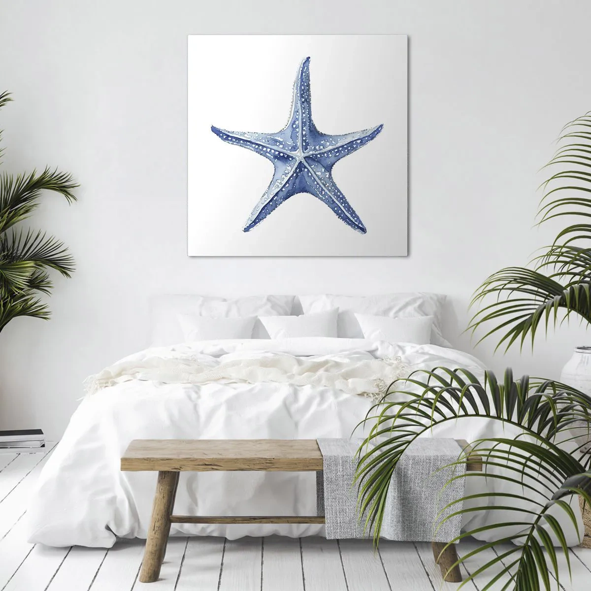 Quadro em tela - Estrela do mar - 30x30 cm