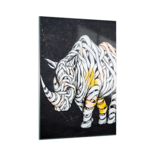 Quadro em vidro - Dizer que é casca grossa é um mito - 50x70 cm