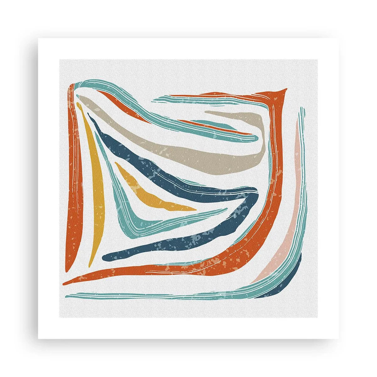 Pôster - Abstração com um sorriso amigável - 50x50 cm