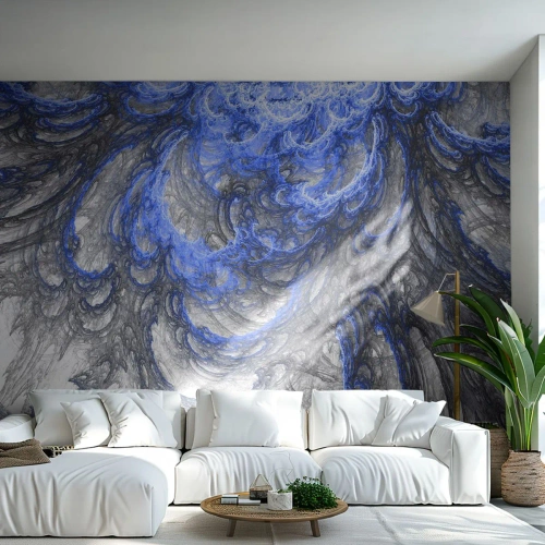 Papel de Parede Autocolante Deluxe Sticker - O nascimento de uma onda - Abstração, Pedaço, Padrão Moderno - 350x256 cm