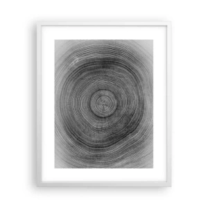 Pôster em moldura branca - Sinal dos tempos - 40x50 cm