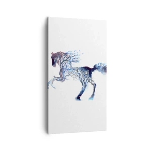 Quadro em tela - Como se a floresta tivesse se movido - 45x80 cm