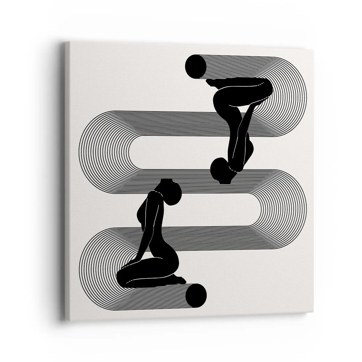 Quadro em tela - Simetria sensual - 40x40 cm