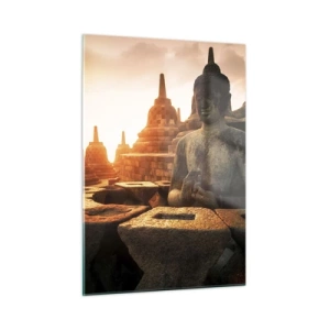 Quadro em vidro - Clima de grande sabedoria - 50x70 cm