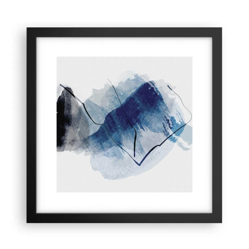 Pôster com moldura preta - Iceberg - 30x30 cm