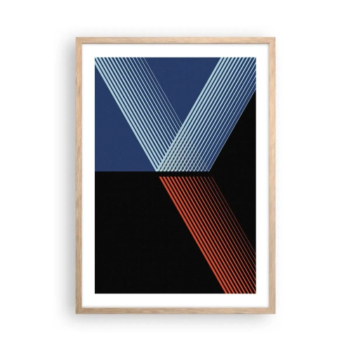 Pôster com moldura de carvalho claro - Uma história simples - 50x70 cm