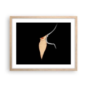 Pôster com moldura de carvalho claro - Elegância e estilo - 50x40 cm