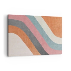 Quadro em tela - Composição diagonal – movimento - 120x80 cm