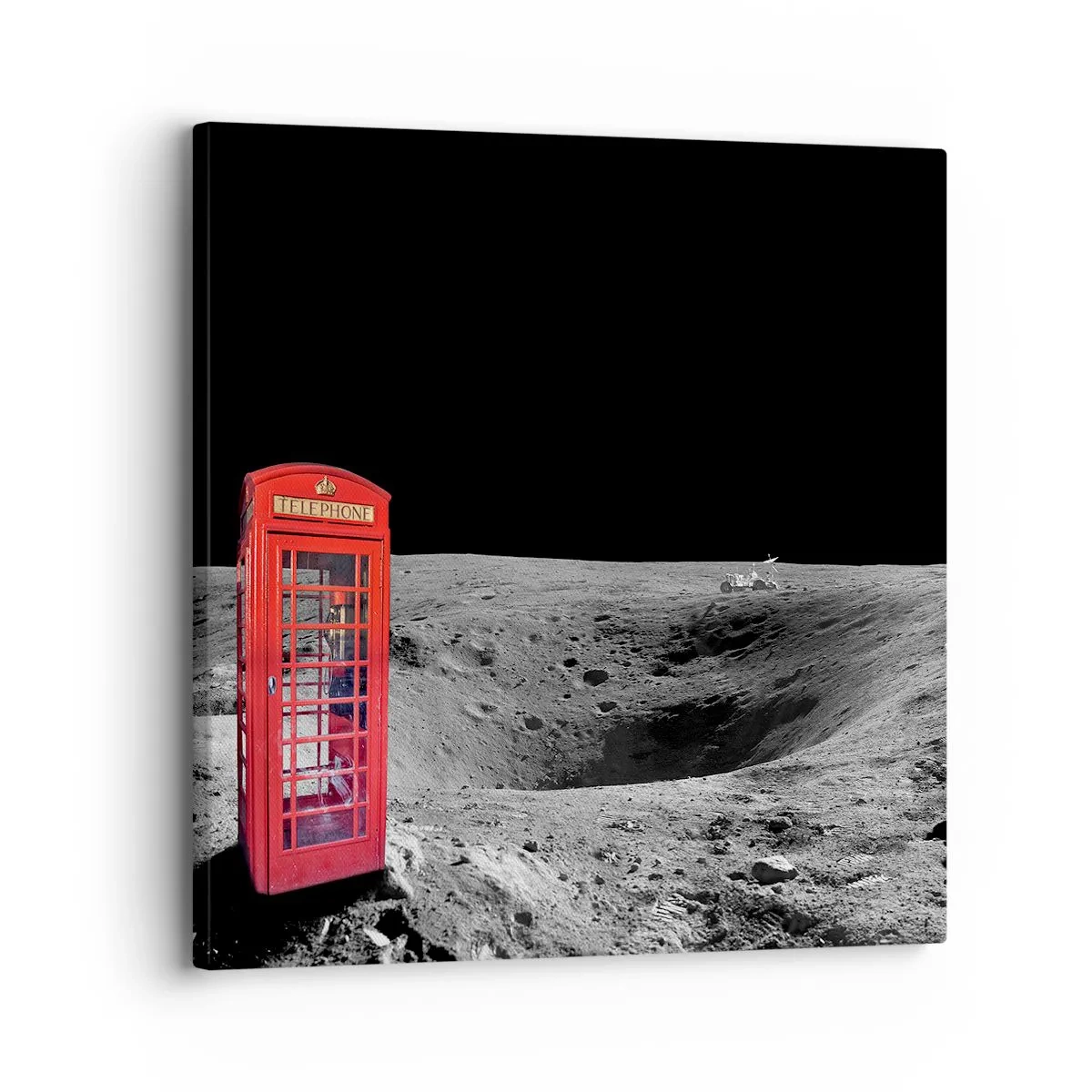 Quadro em tela - Piada espacial - 30x30 cm