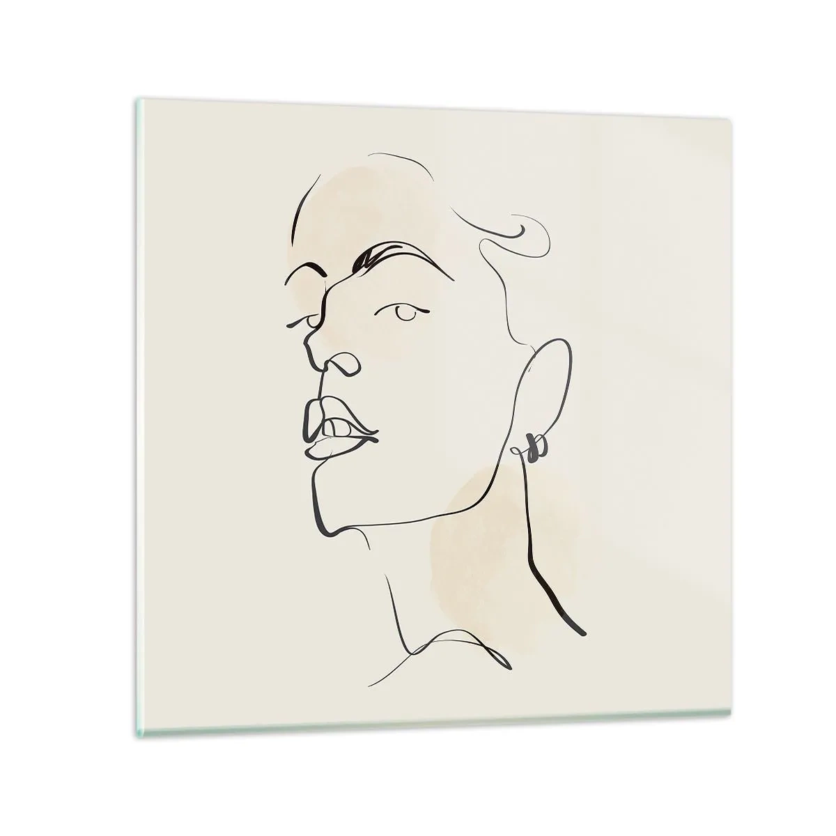 Quadro em vidro - Olhar orgulhoso - 40x40 cm