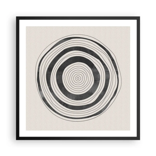 Pôster com moldura preta - Importante é o que há no caminho - 60x60 cm