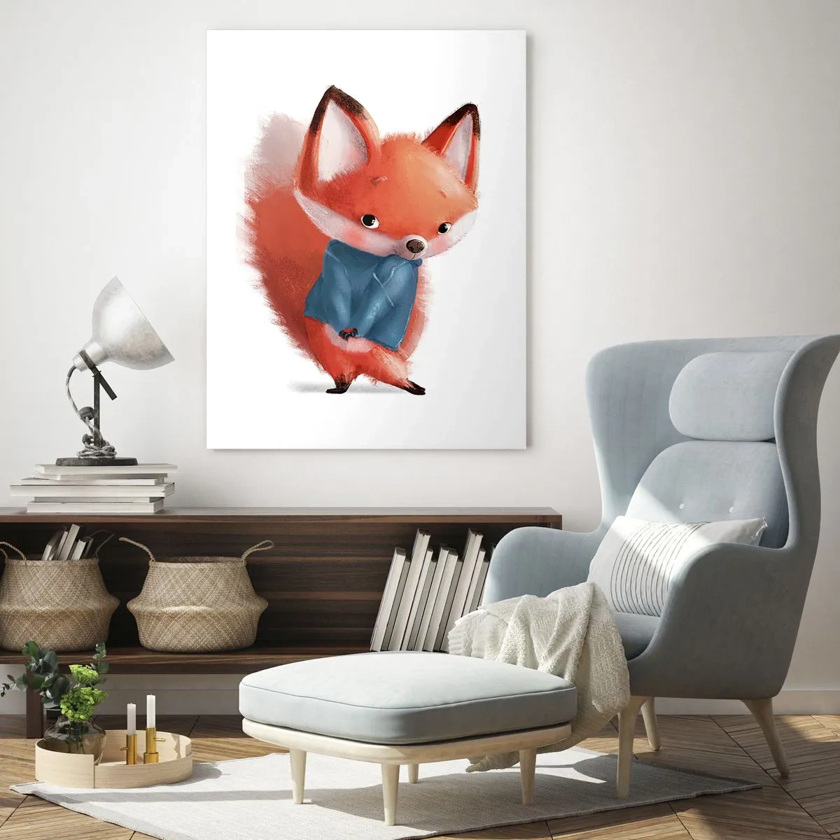 Quadro em vidro - Fico bonito nisto? - 50x70 cm