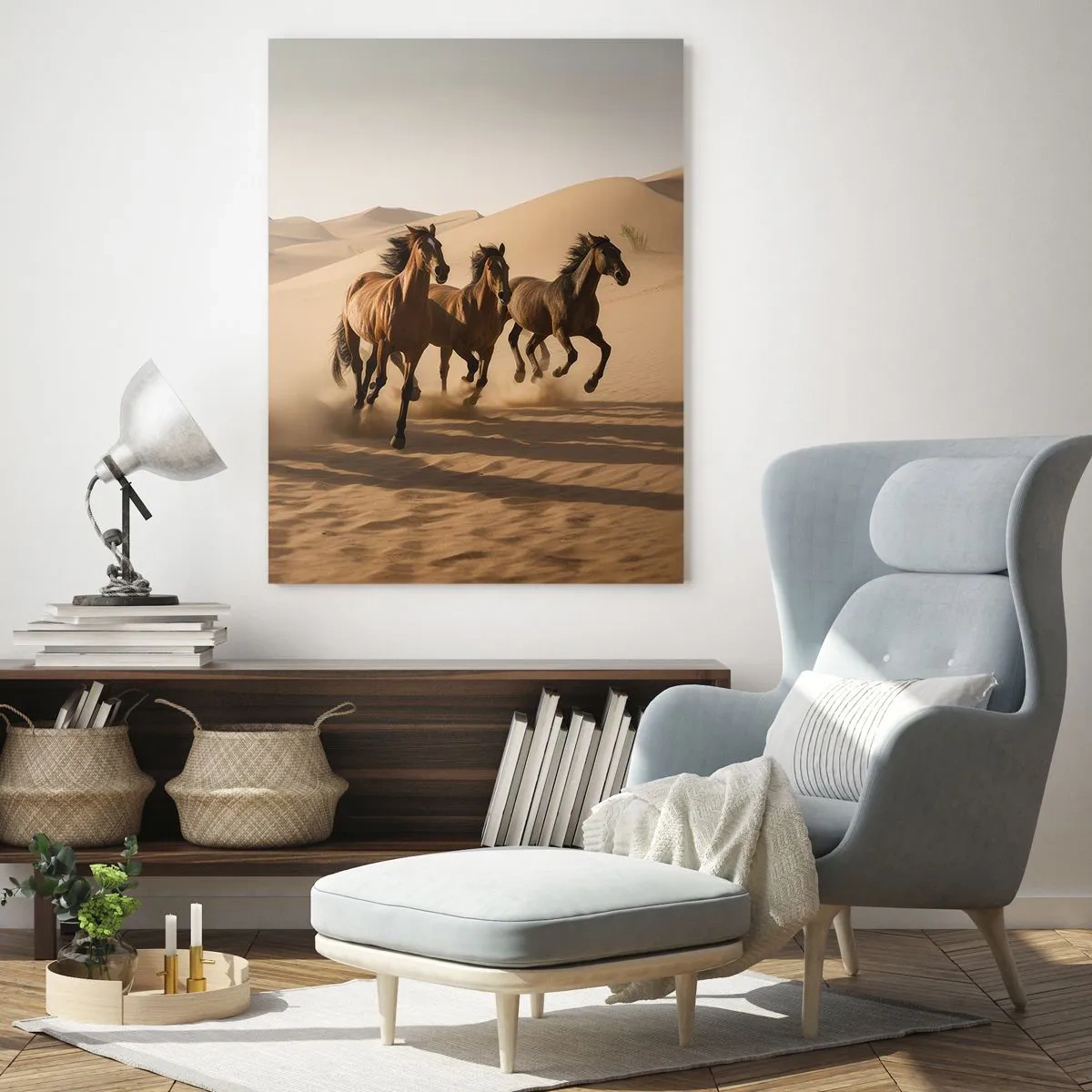 Quadro em vidro - Livre como o vento - 50x70 cm
