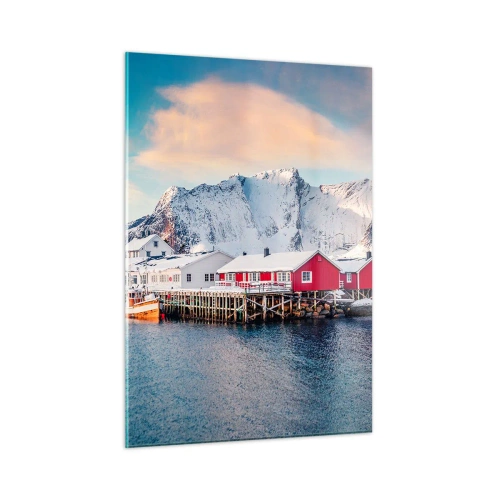 Quadro em vidro - Refpugio do Norte - 50x70 cm