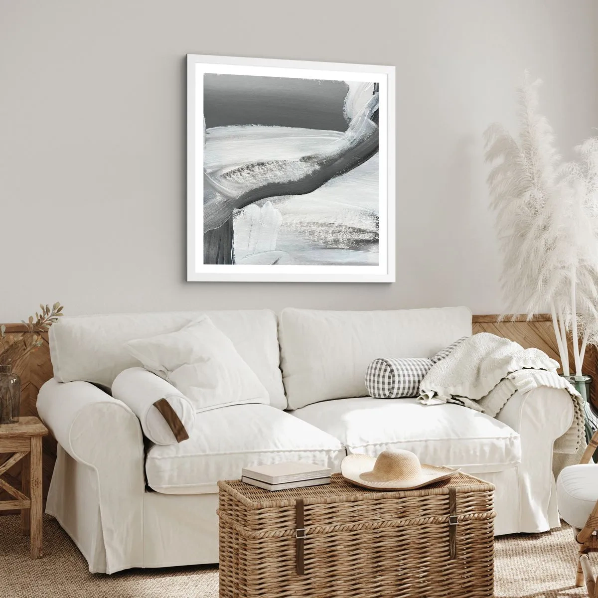 Pôster em moldura branca - Um movimento decisivo - 60x60 cm