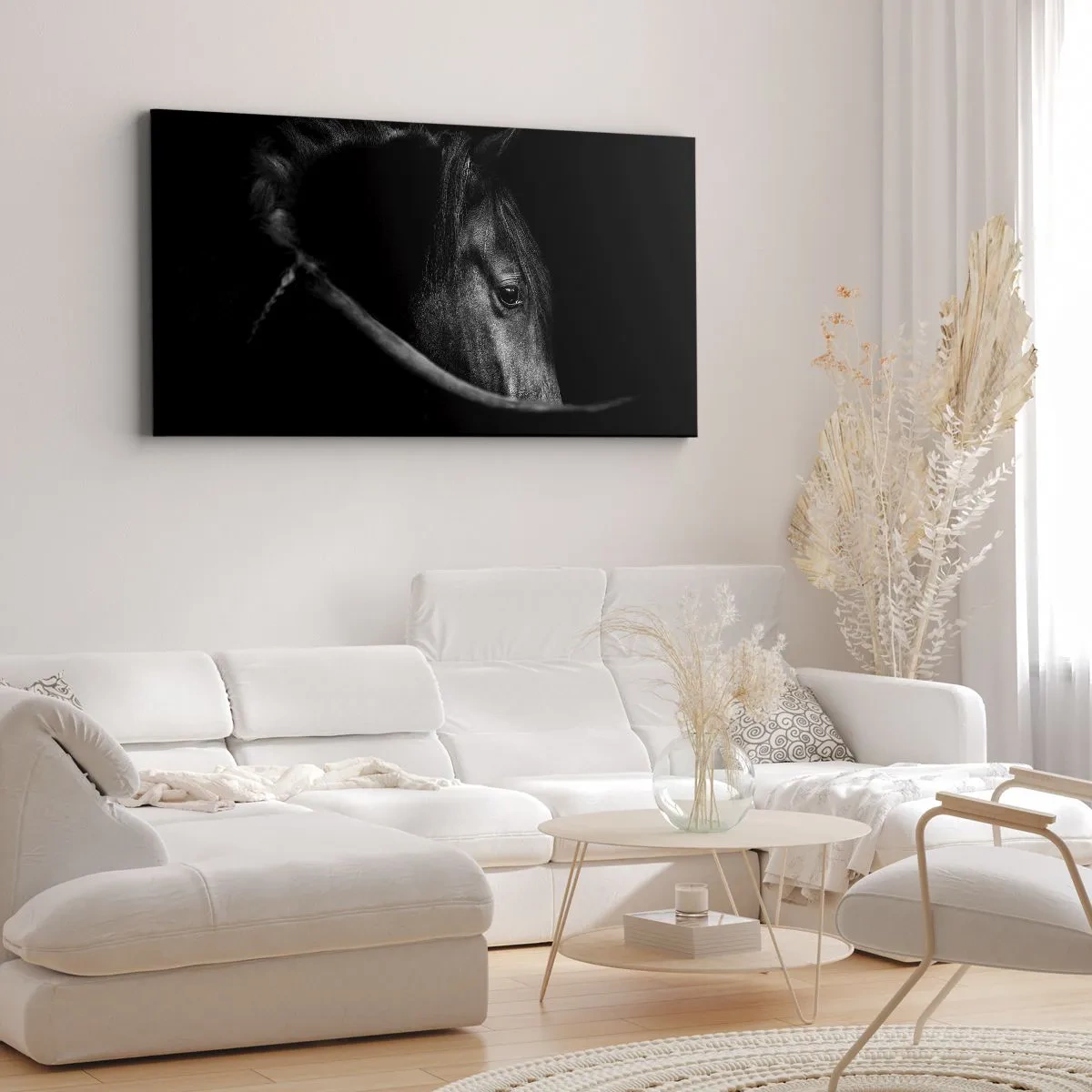 Quadro em tela - Príncipe Negro - 100x40 cm