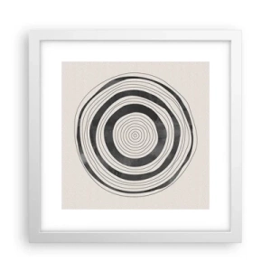 Pôster em moldura branca - Importante é o que há no caminho - 30x30 cm