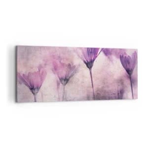 Quadro em tela - Sonho de flores - 100x40 cm