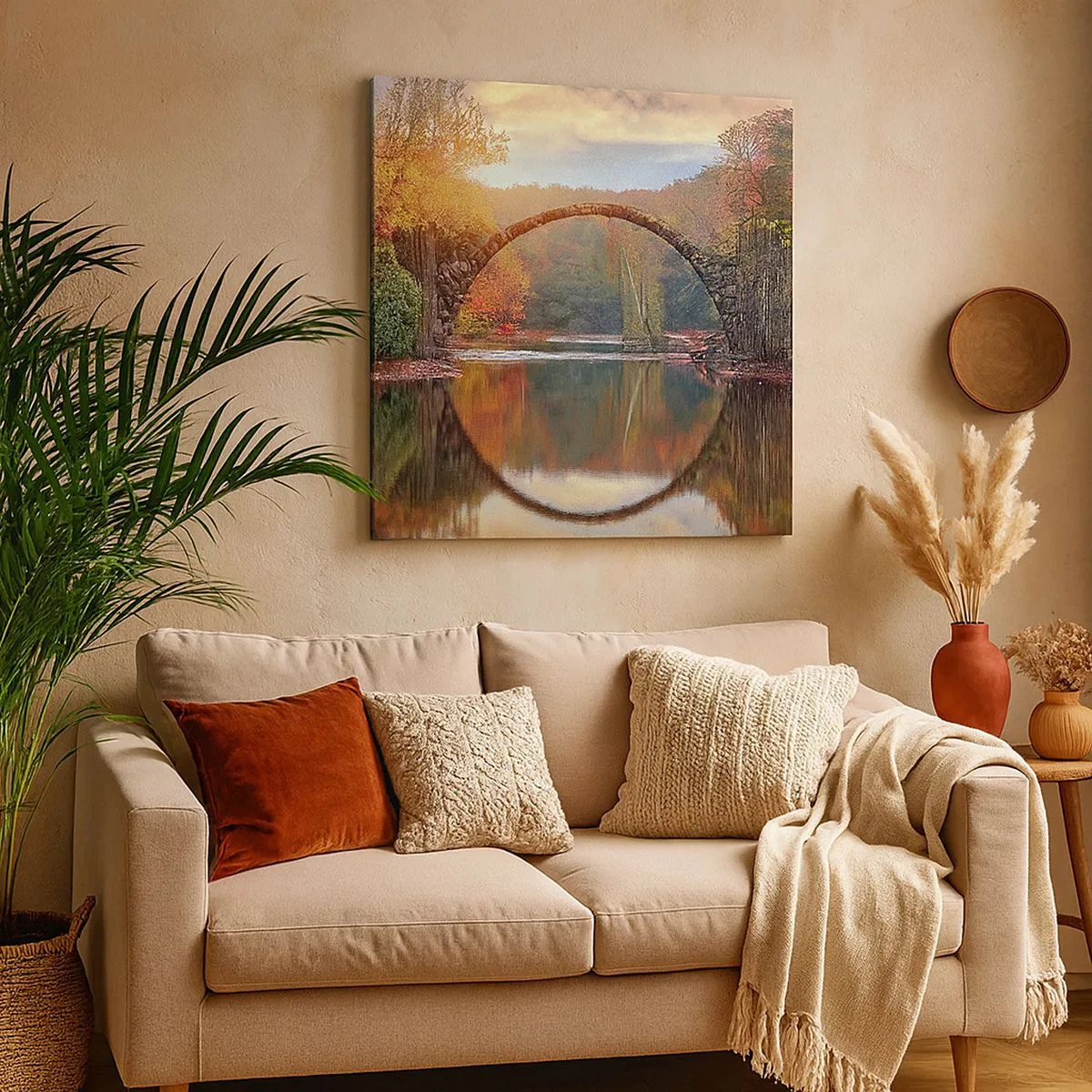 Quadro em tela - Do outro lado do espelho - 30x30 cm