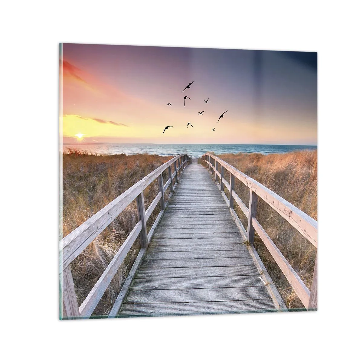 Quadro em vidro - O espaço das alturas - 50x50 cm