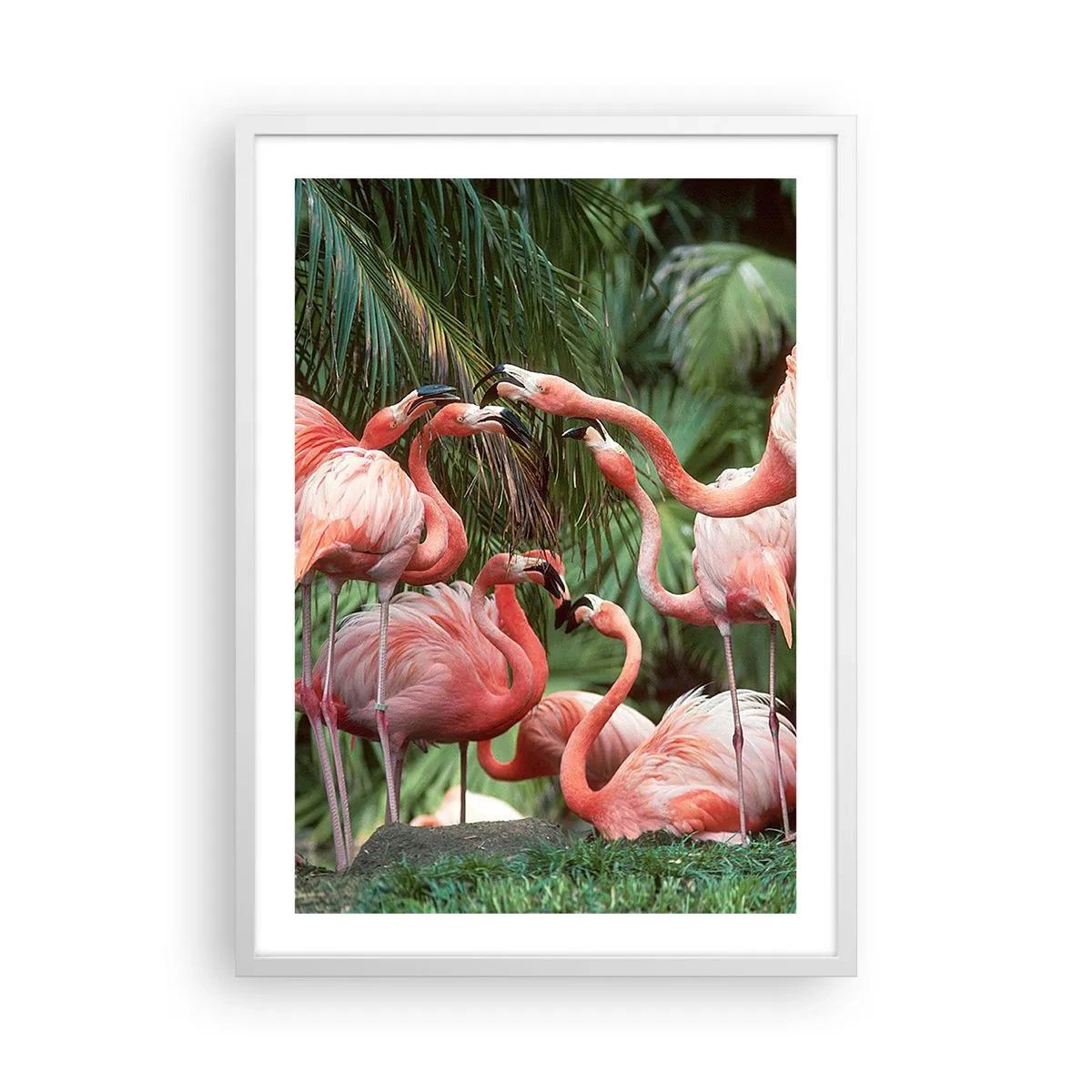 Pôster em moldura branca - Fofocas da tarde - 50x70 cm