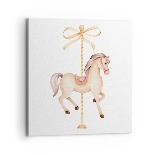 Quadro em tela - Um trote gracioso - 70x70 cm