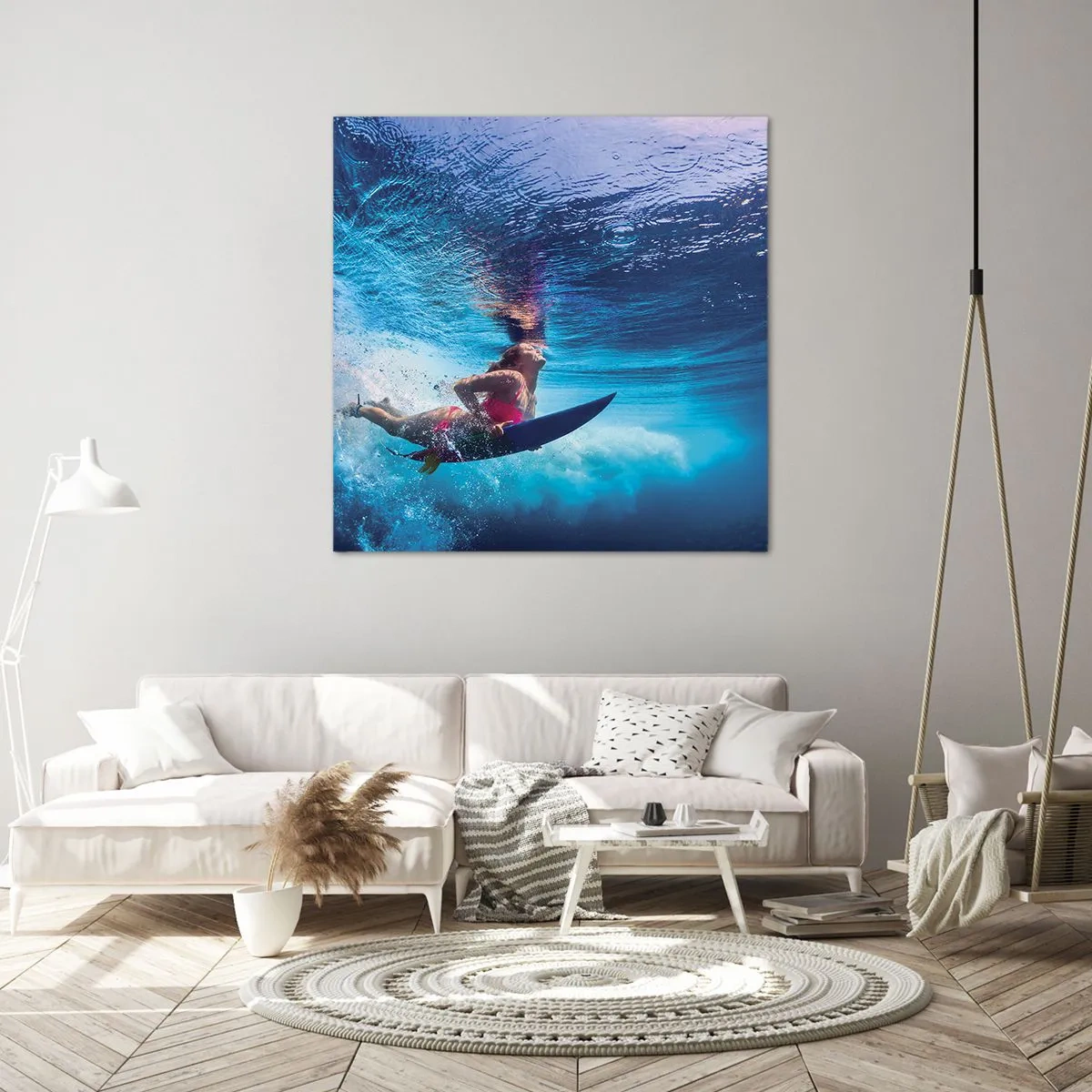 Quadro em tela - Profundidade da alegria - 50x50 cm