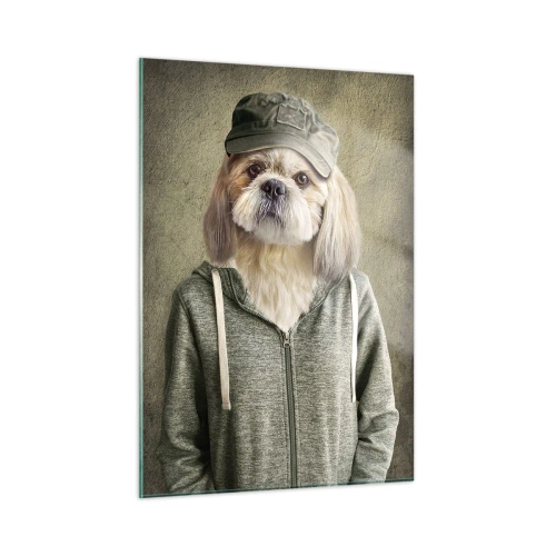 Quadro em vidro - Prefiro relaxar - 50x70 cm