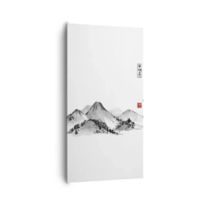 Quadro em tela - Para além do vale - 65x120 cm