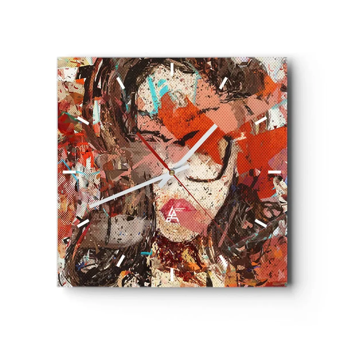 Relógio de parede - Relógio em vidro - Ninguém realmente me conhece - 30x30 cm
