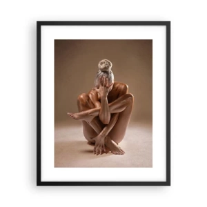 Pôster com moldura preta - Unidade de corpo e alma - 40x50 cm
