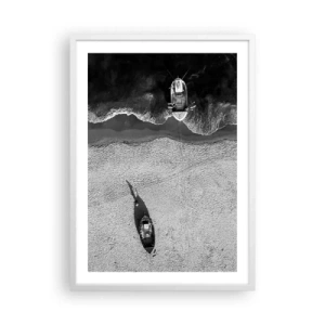 Pôster em moldura branca - Ainda na costa… - 50x70 cm
