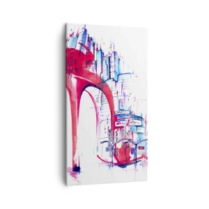 Quadro em tela - Elegância metropolitana - 45x80 cm