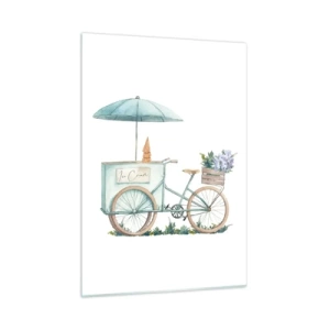 Quadro em vidro - Doce lembrança do verão - 50x70 cm