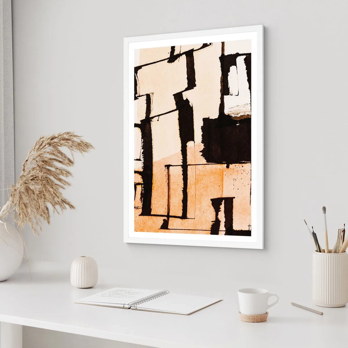 Pôster em moldura branca - No entanto, a ordem - 70x100 cm