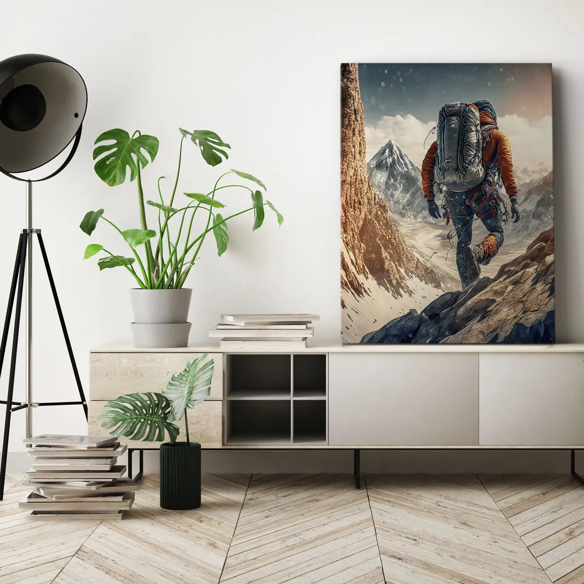 Quadro em tela - Guerreiro solitário - 70x100 cm
