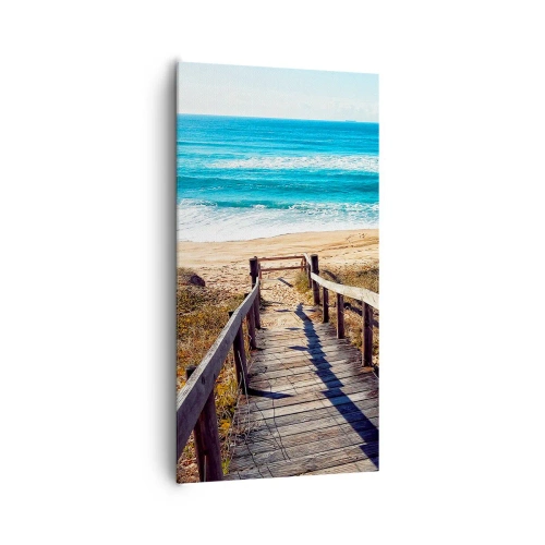 Quadro em tela - Corra! - 65x120 cm