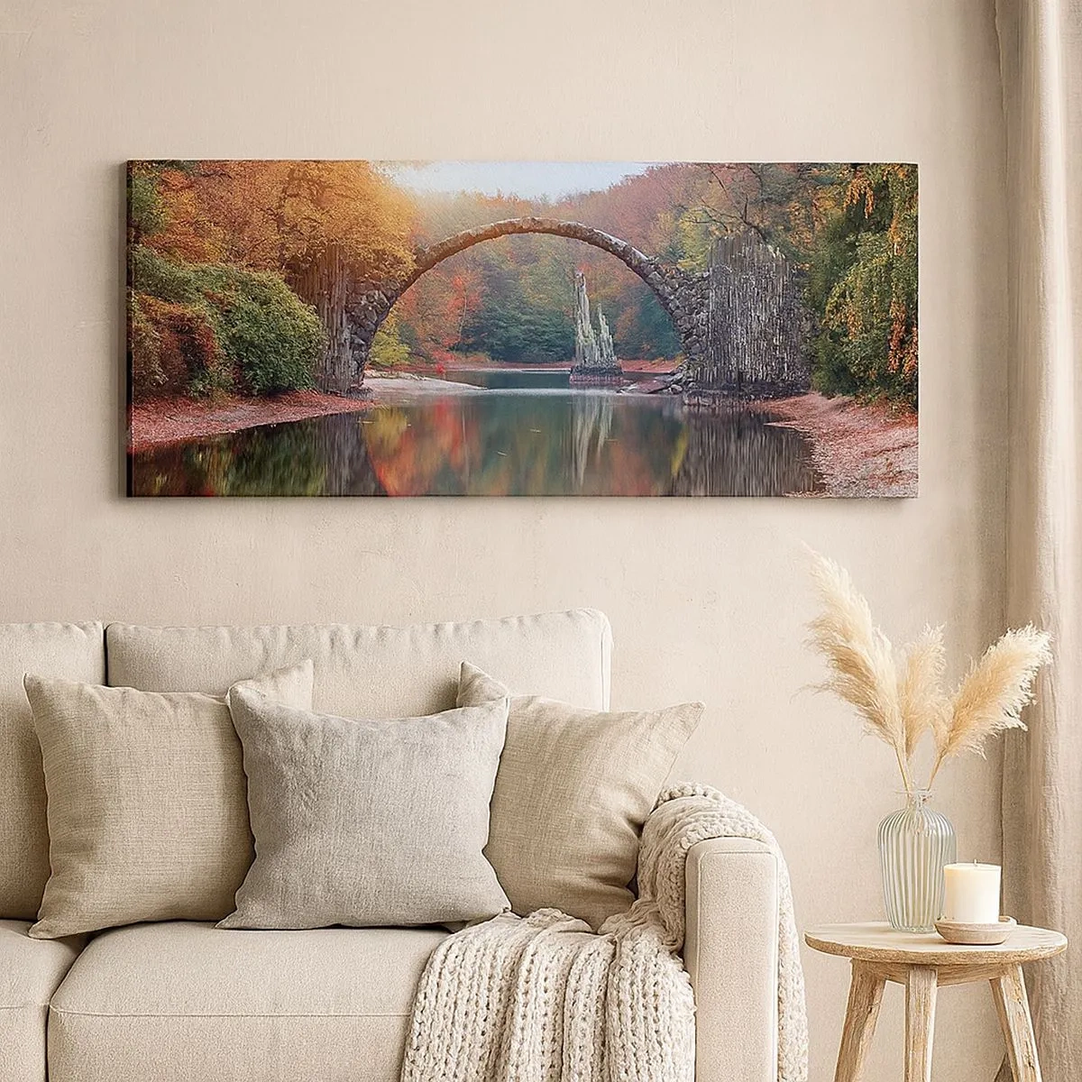 Quadro em tela - Do outro lado do espelho - 100x40 cm