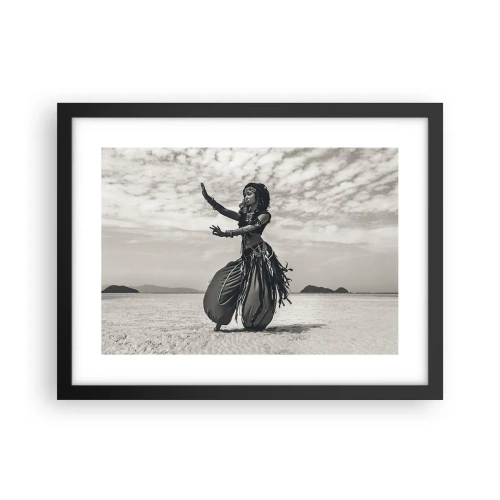 Pôster com moldura preta - Dança das Ilhas do Sul - 40x30 cm