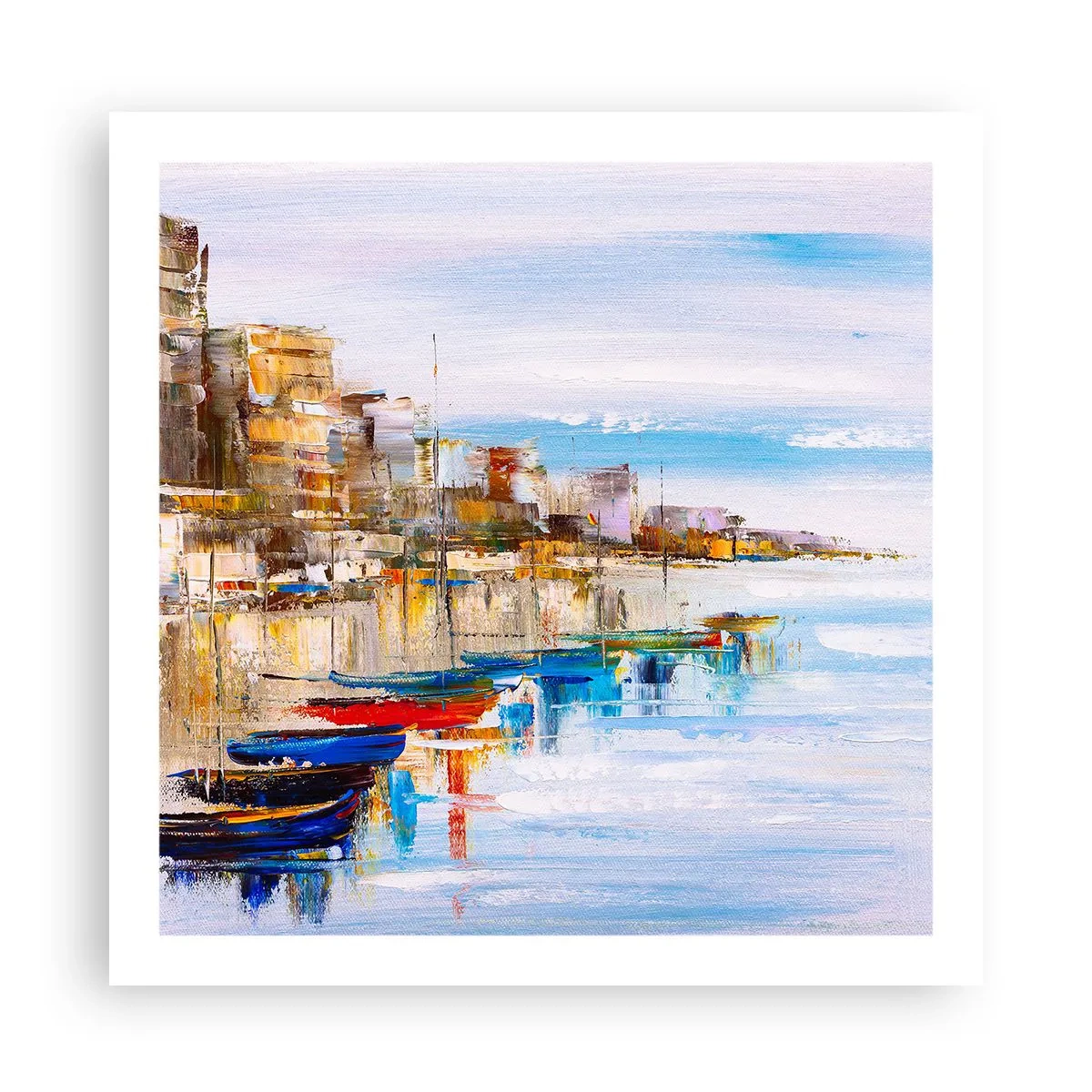 Pôster - Um refúgio urbano multicolorido - 60x60 cm
