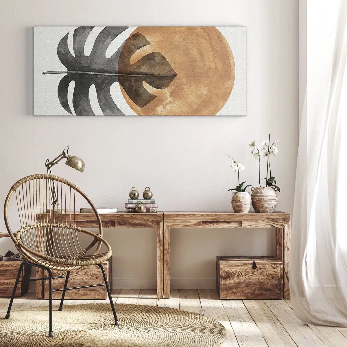 Quadro em tela - Sempre o sol - 100x40 cm