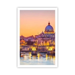 Pôster - Crepúsculo sobre a Cidade Eterna - 61x91 cm