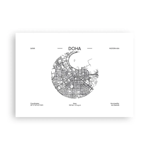 Pôster - Anatomia de Doha - 70x50 cm