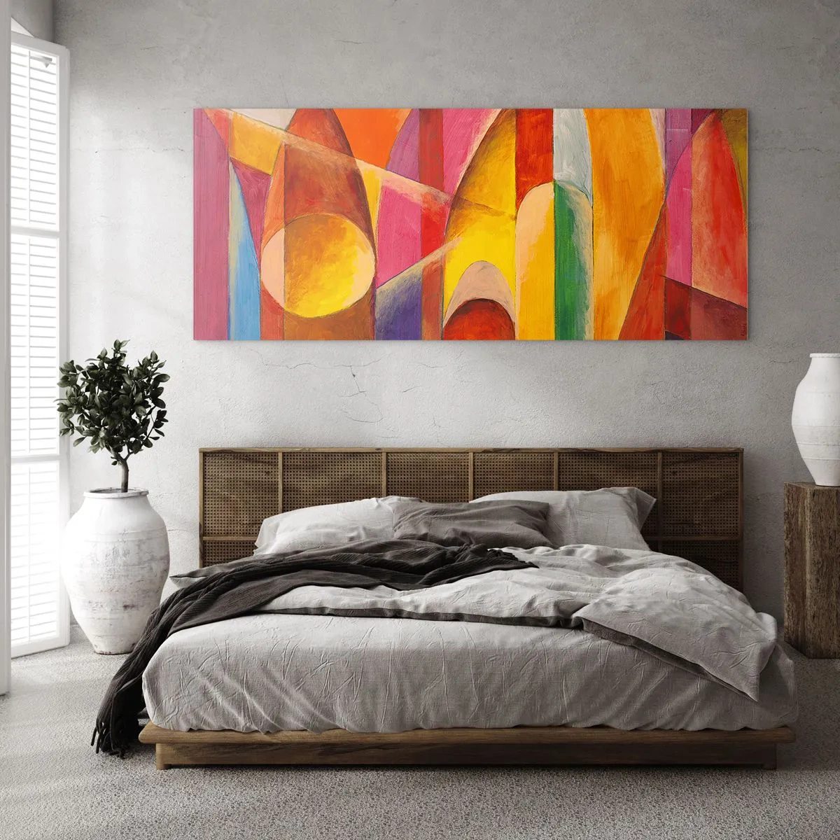 Quadro em vidro - Catedral do Sol - 90x30 cm