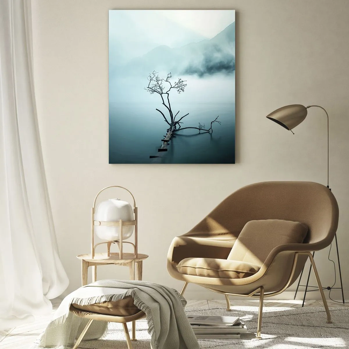 Quadro em vidro - Da água e da neblina - 50x70 cm
