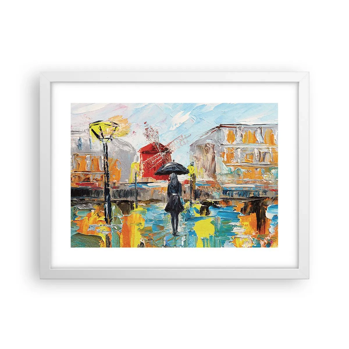 Pôster em moldura branca - Lendas parisienses - 40x30 cm