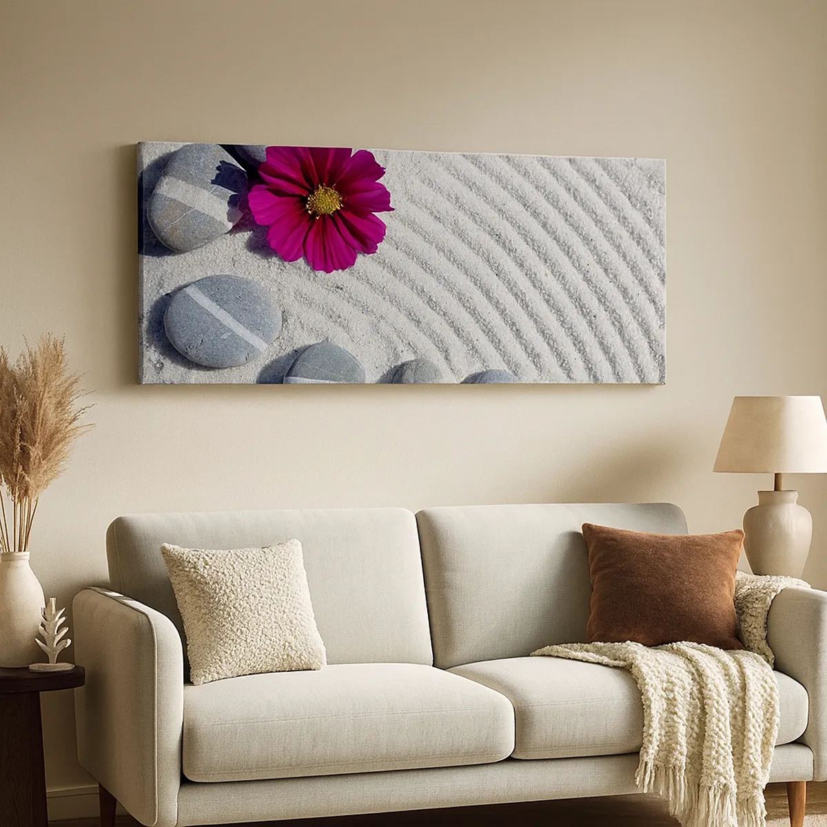 Quadro em tela - Energia e paz do círculo mágico da natureza - 30x30 cm