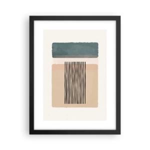 Pôster com moldura preta - Está tudo bem - 30x40 cm