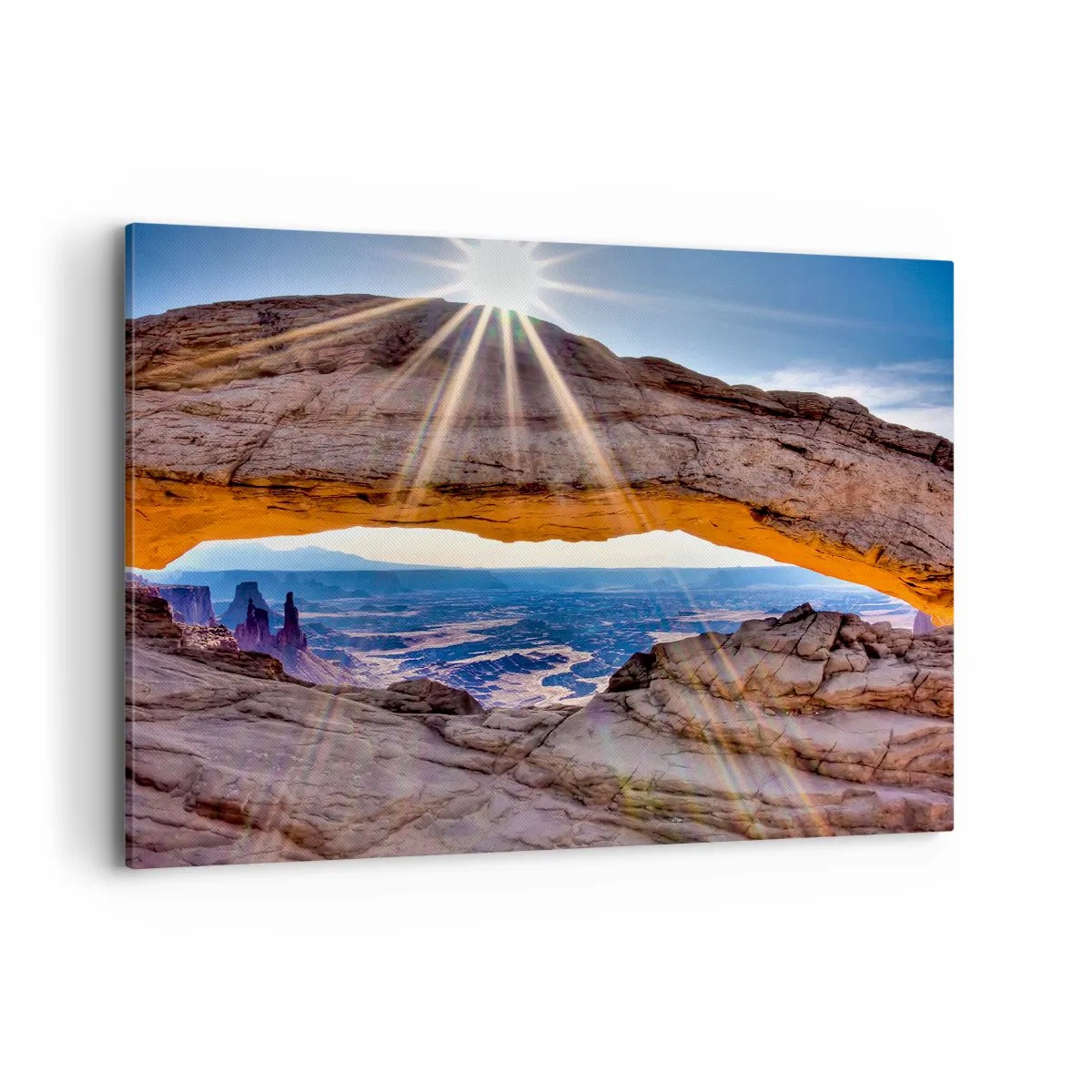 Quadro em tela - Através do portão de pedra - 100x70 cm